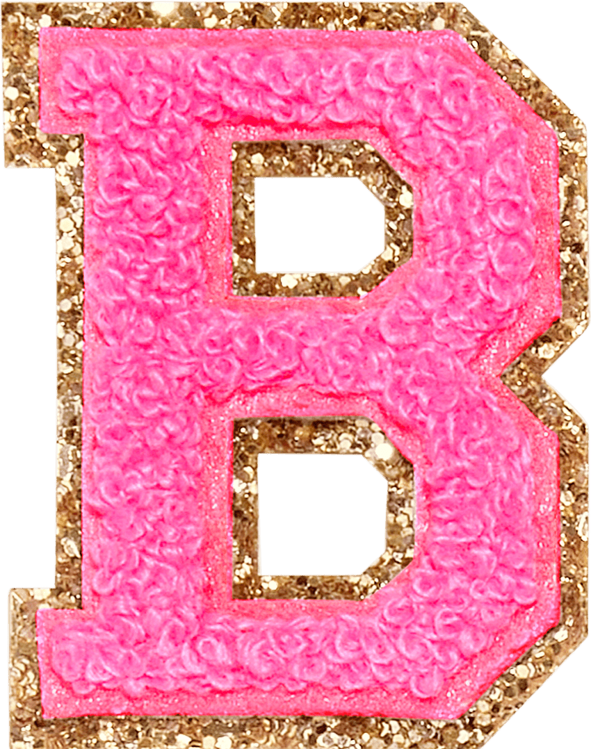 Varsity Pink Glitter B
