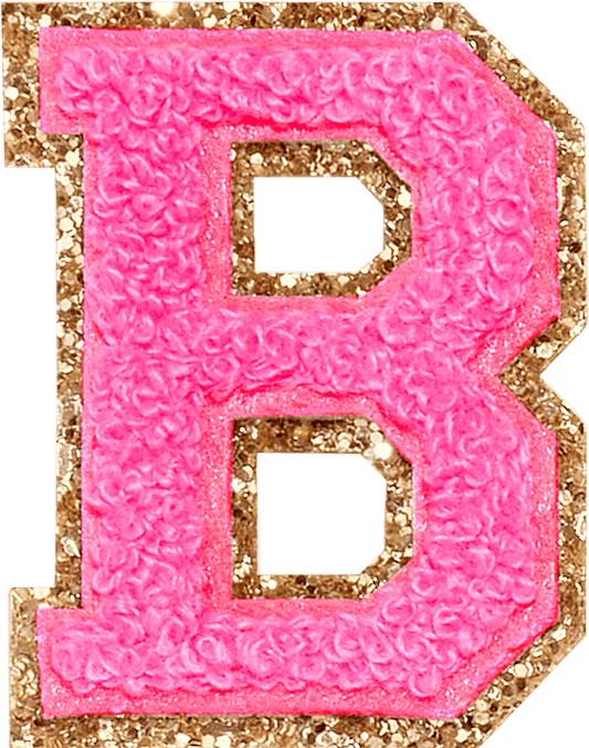 Varsity Pink Glitter B