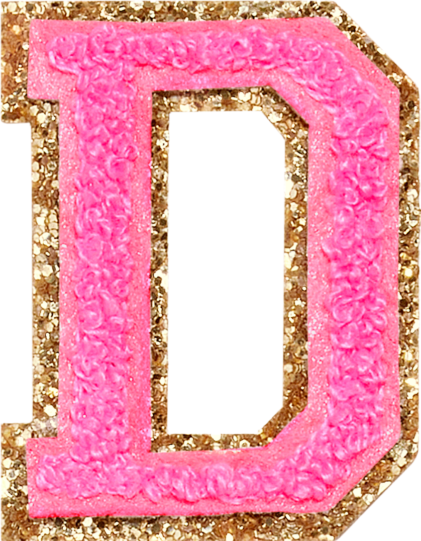 Varsity Pink Glitter D