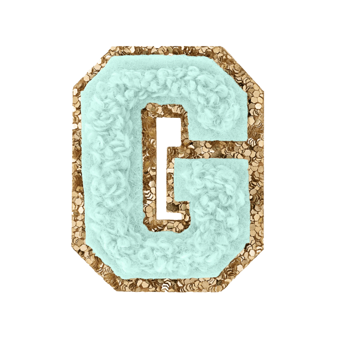 Varsity Blue Glitter G