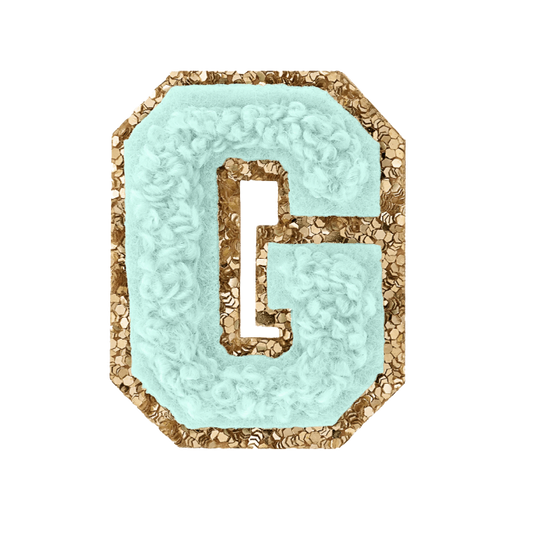 Varsity Blue Glitter G