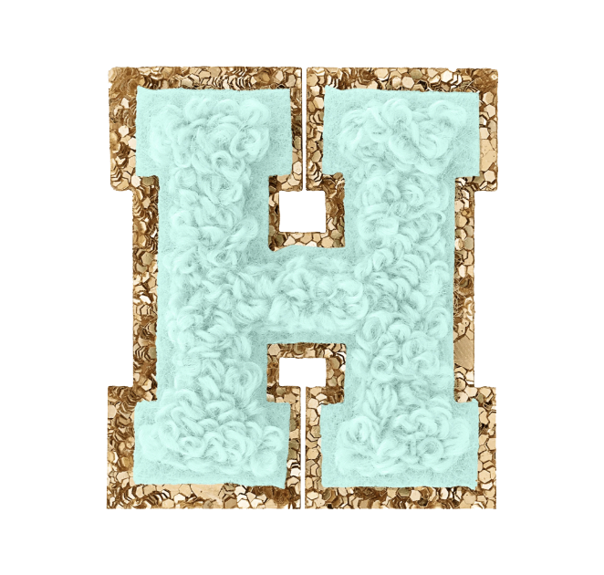 Varsity Blue Glitter H