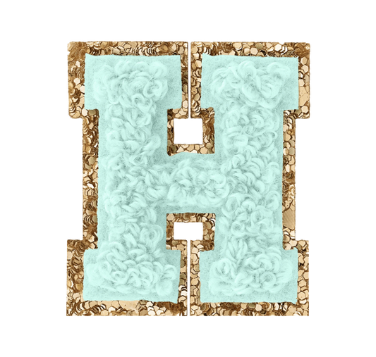 Varsity Blue Glitter H