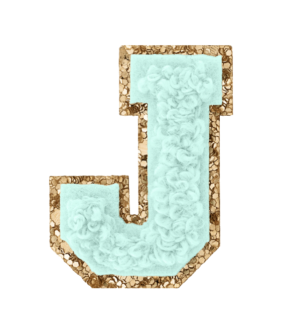 Varsity Blue Glitter J