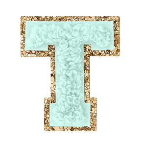 Varsity Blue Glitter T