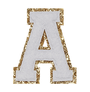 Varsity Grey Glitter A