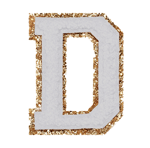 Varsity Grey Glitter D