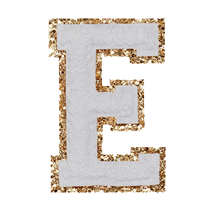 Varsity Grey Glitter E