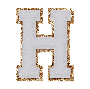 Varsity Grey Glitter H