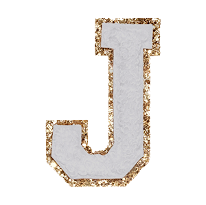 Varsity Grey Glitter J