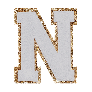 Varsity Grey Glitter N