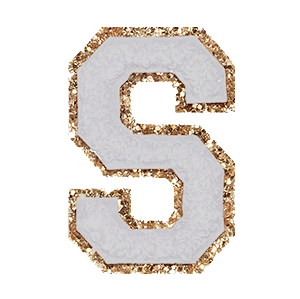 Varsity Grey Glitter S