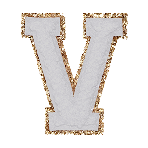 Varsity Grey Glitter V