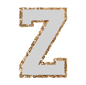 Varsity Grey Glitter Z