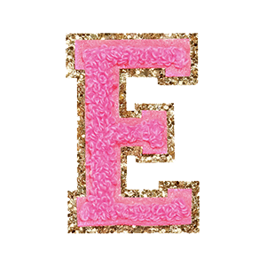 Varsity Pink Glitter E