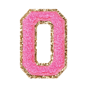 Varsity Pink Glitter O