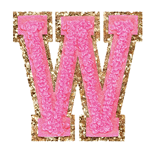 Varsity Pink Glitter W