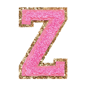 Varsity Pink Glitter Z